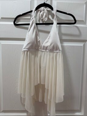 VENUS Sheer Halter Babydoll Chemise - Cream only worn twice in excellent cond